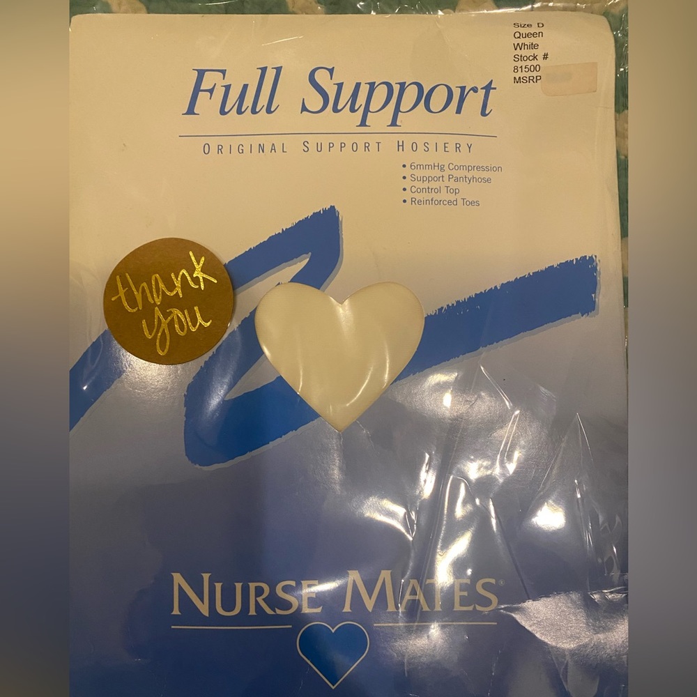 Nurse Mates white hoisery   NWT